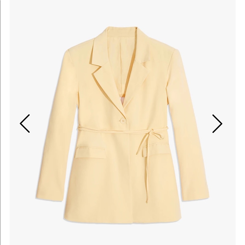Danielle Bernstein CUT OUT STRETCH CREPE BLAZER